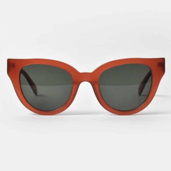 CARLA COLOUR Red Barton Cat Eye Sunglasses Sun Glasses - Picture 10 of 11